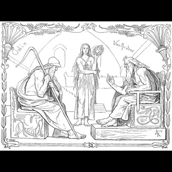 Odin et le sage jötunn Vafþrúðnir