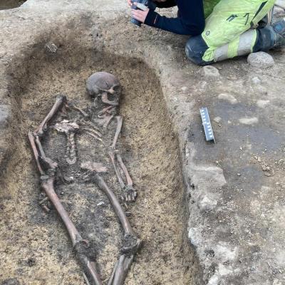 Danemark - L'une des 50 sépultures de l'Âge Viking découvertes à Åsum - Photo Photo: Sara Oline Martini Jorgensen Musée d'Odense