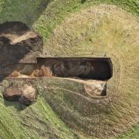 Norvège - Le tumulus du bateau-tombe de Myklebust rouvert en vue d'une inscription du site au Patrimoine mondiale de l'UNESCO - Photo: Université de Bergen (UiB)